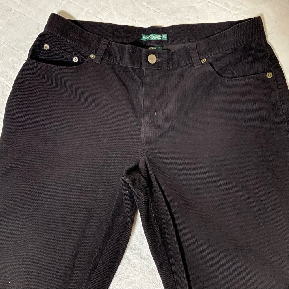 Lauren Ralph Lauren Brown Corduroy Straight Leg Pants Women’s 8